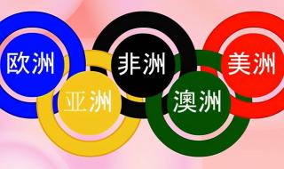 奥运五环颜色代表哪五个州